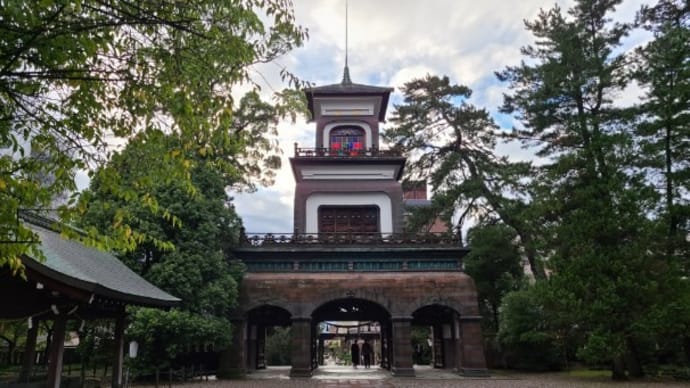 尾山神社 左義長
