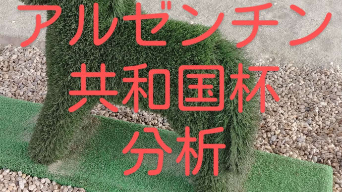自分なりの分析 競馬G2 アルゼンチン共和国杯