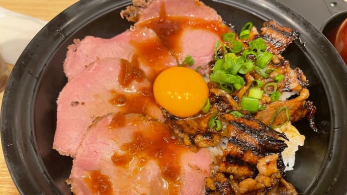 牛カルビのローストビーフ丼
