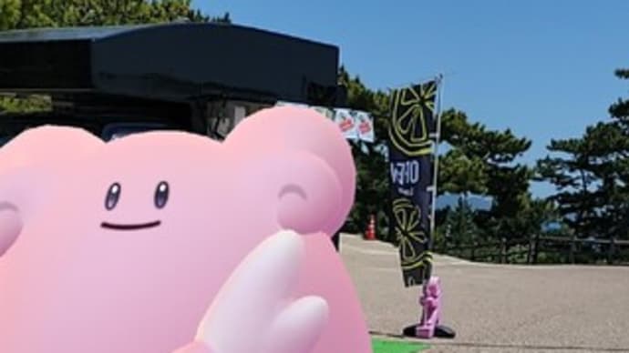 ポケモン=ルカリオのマンホール=を目指して倉敷下津井漁港に