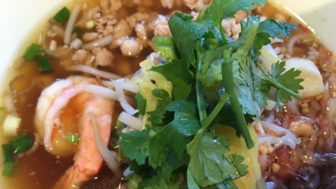 麺工房茜屋のエビ蕎麦が美味！高波感動です