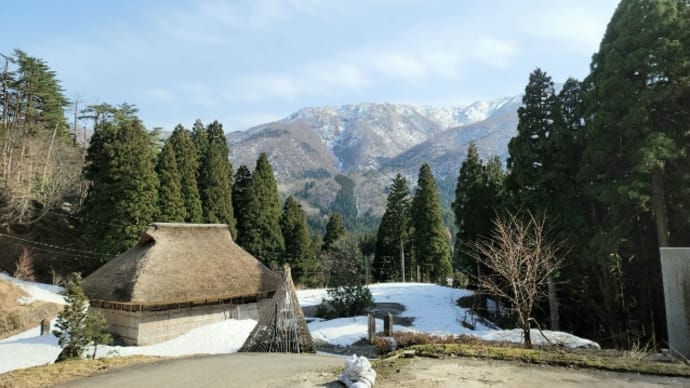 福井県大野市の田舎の風景