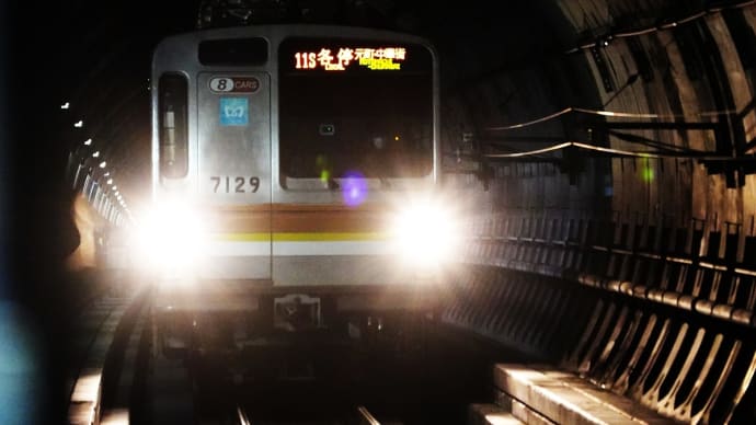 東京メトロ7000系7029F 西早稲田駅にて