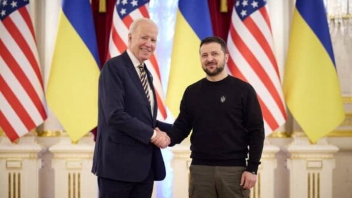 バイデン米大統領、キーウ電撃訪問 追加軍事支援5億ドル発表へ