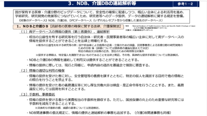 介護データの使用
