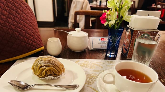 小布施・栗の木テラス〜英国の雰囲気に包まれ紅茶とモンブランを♡