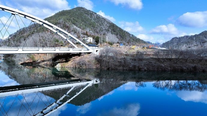 山清路大橋周辺からの風景&小舟公民館の掃除