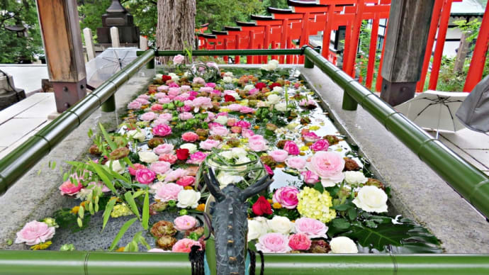 パワースポットと花手水と〜小樽・住吉神社