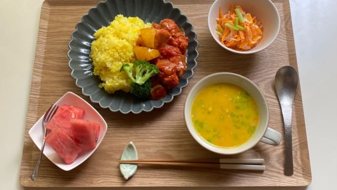 今日の助産院ごはんはカフェ風 矢印とフォロン