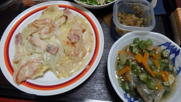 豚しゃぶ肉と豆苗のサラダ