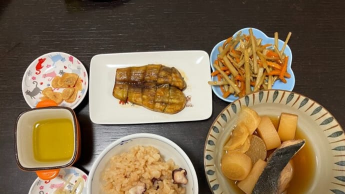 夏休3/4終了！今日の夕食は珍しく和食で