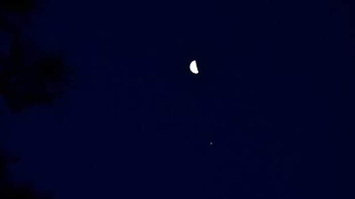 月 と 木星 が接近