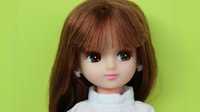 お人形教室スタンダードリカちゃんx2024年4月ファッションコレクション綿クレープワンピース
