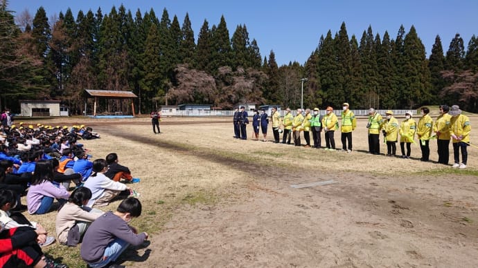 春です、交通安全教室です