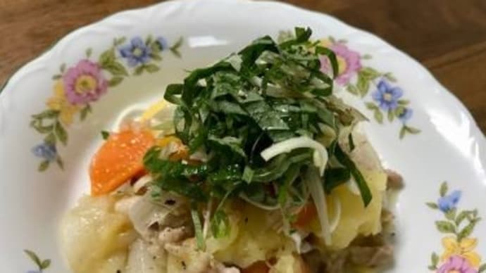 久しぶりに作った塩肉じゃが