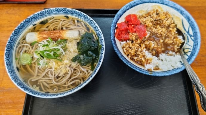 蕎麦とカレーセットは安っ❗辛っ❗・・・立喰そば大むら(潮見)