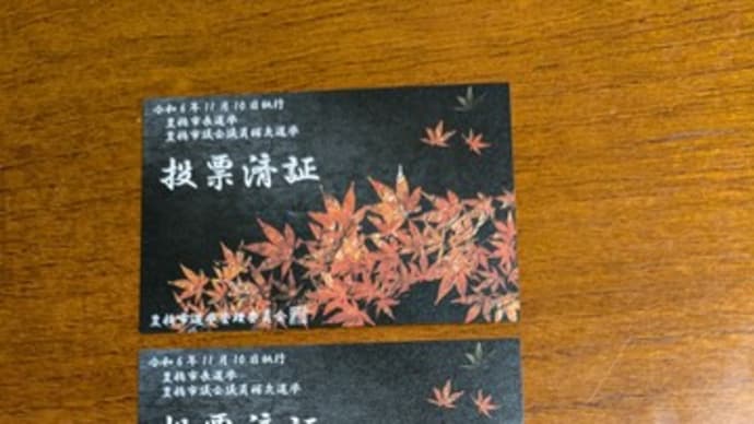 市長選・市議会補欠選の期日前投票