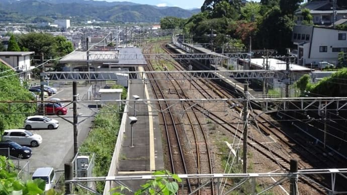JR金谷トンネルから見える富士山