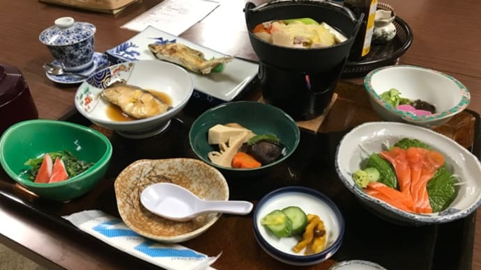 湯野上温泉 ホテル大島(宿泊)〜夕ご飯