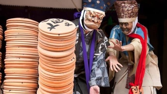 京都　壬生寺の壬生狂言  重要無形民俗文化財