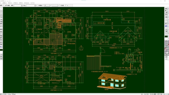 【２級８２回】建築CAD検定2021年度版問題図例・JW-CAD・JWW・牛丼チャンネル