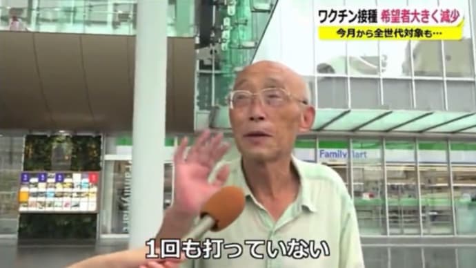 真っ当な日本人がテレビに映っちゃった。
