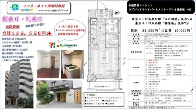 9月 リコメンド物件 第一弾「神楽坂」