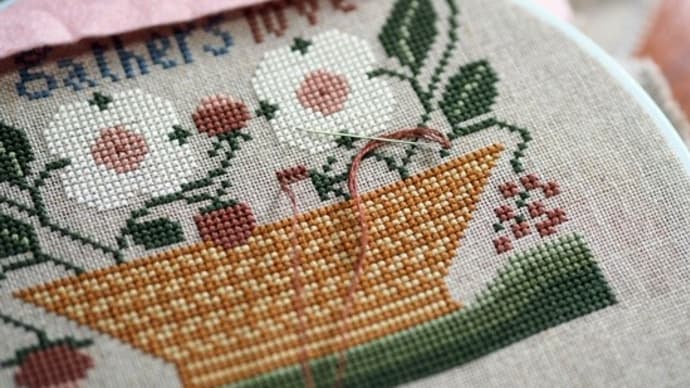 Bird and Basket Sampler WIP9 ～  完成しました