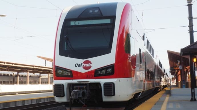 2024年5月11日　San Joseにて　Caltrain　電車！