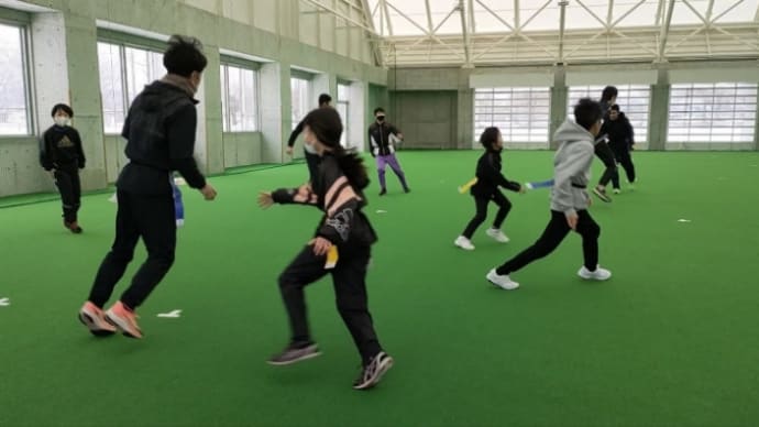 12月25日(日)、下新川郡陸協ジュニア練習納め!(その1)