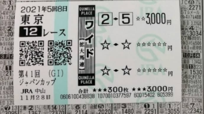 2021ジャパンカップを予想します