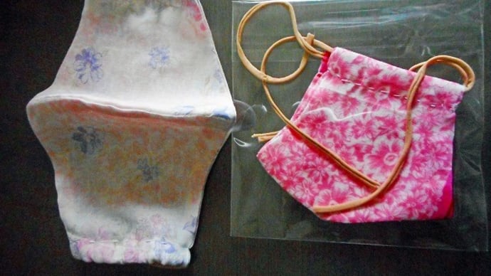 女児用マスク小さかったので、再度作りました。