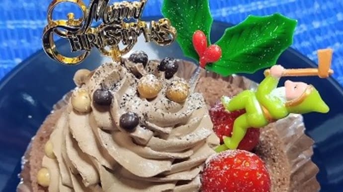 【12/25おやつ】ノエルショコラ、去年と同じケーキなんだね:P