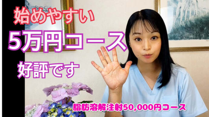 遠方の方も始めやすい脂肪溶解注射50,000円コース お得なプラン