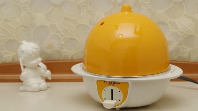 東芝　電気　自動ゆで卵器　BC-350　たまごランド　イエロー　5個用