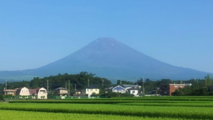 今朝の富士山