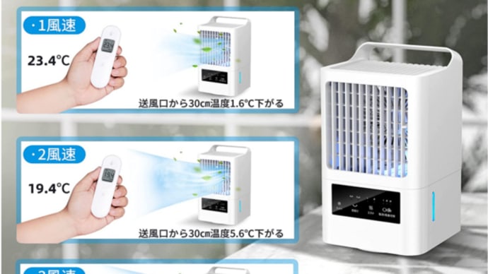 999円!アマゾン3段階風量切替 角度調整可能冷風扇がクーポン特価