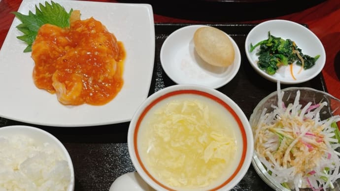 天神橋筋商店街にある駅近中華料理店!大陸風のエビチリランチ