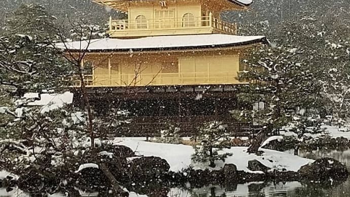 * 寒い中温かい頂きもの・・京都は雪景色 *