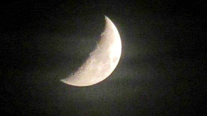☆「またねぇ~」の夜空に弓張月。。。