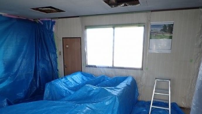 S電機工業様事務所天井張替工事(いわき市泉) ~工事スタート~