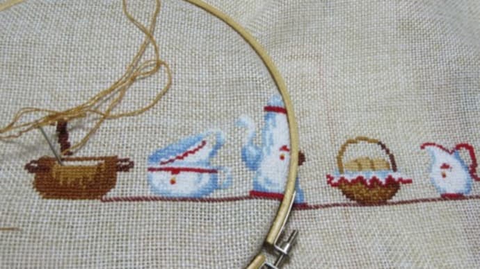 キッチングッズの刺繍