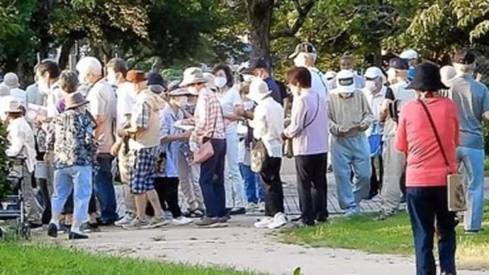 広島佐伯区「岡の下川ラジオ体操会場」は、今日も大人気！朝早起きして第2の人生スタート！そのまま出勤される方も？