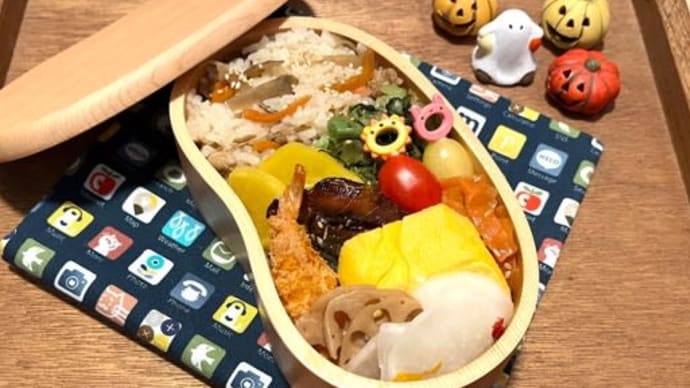 10月も終わり弁当^ - ^