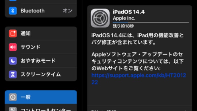 iPadOS14.4がリリースされました。