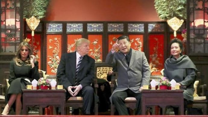 アニメ「モディ首相とトランプ大統領の友情、習近平は修行中」、インドとアメリカの友好関係、中国は孤立。トランプ大統領のインド来訪映像。「あと4年」の声が高まる。