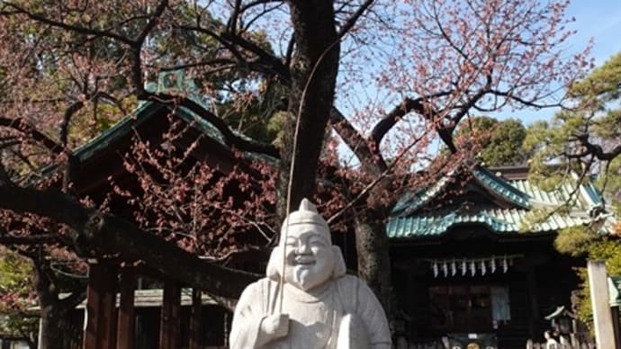 「桜はまだかなぁ~」/荏原神社