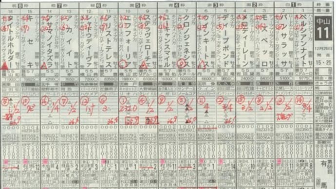 有馬記念の総括 木を見て森を見ず
