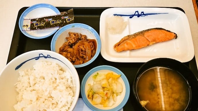 松屋（浦安駅前店）で焼鮭定食（2021年5月30日）