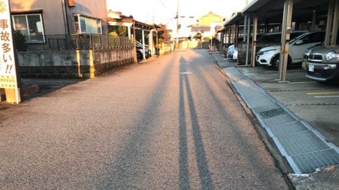 朝から貴重な青空